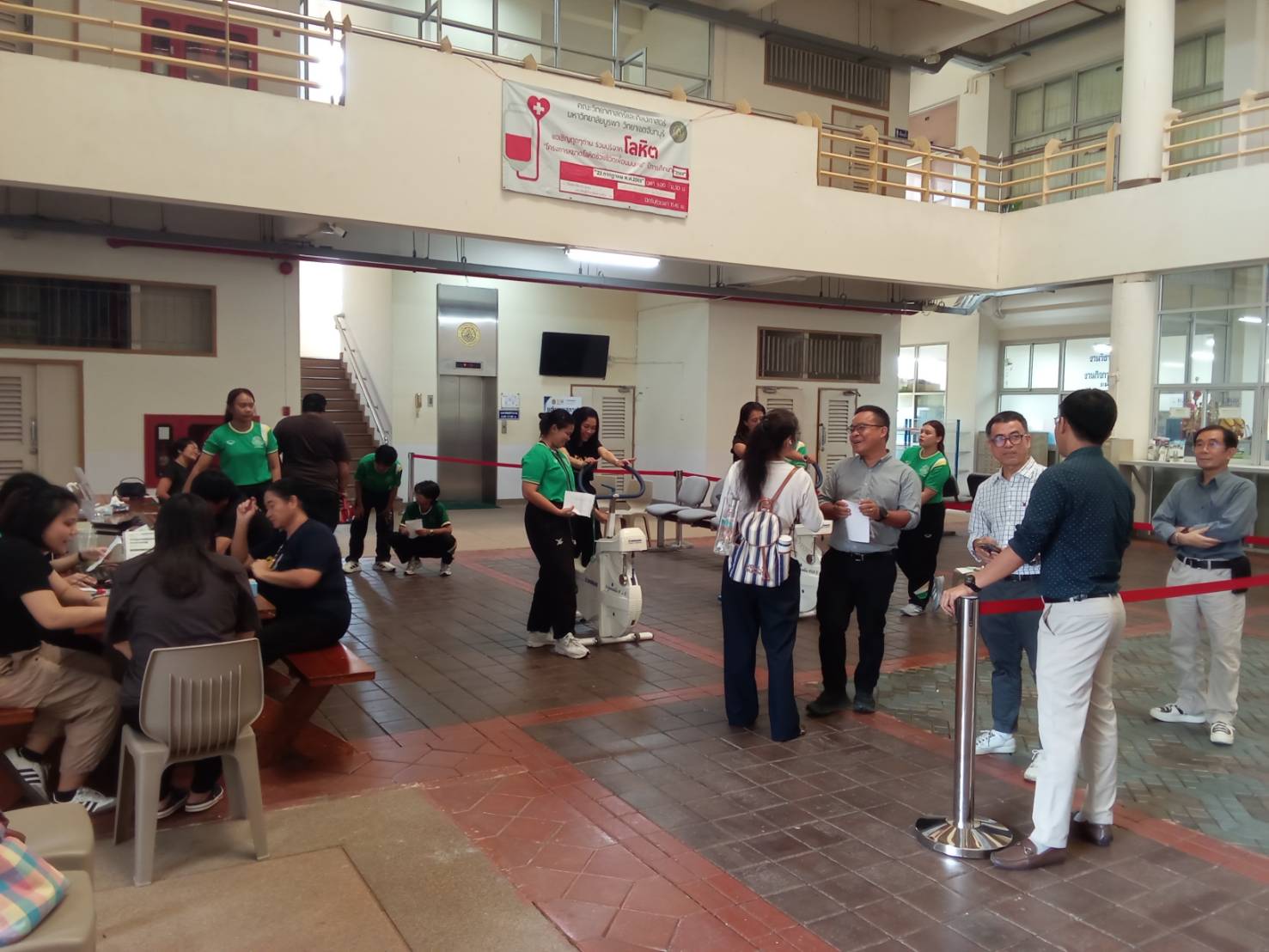 ภาพบรรยากาศการทดสอบสมรรถภาพทางด้านร่างกาย